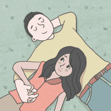 Gif animé amour allongé